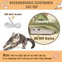Lepawit Electric Cat Toy Flopping Cat Kicker Toy USB Charging with Catnip Wiggle Moving Feline Toy Dancing Kitten Toy
