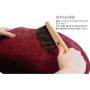 Kivikis Cat Bed, House, Cave, Nap Cocoon, Igloo, 100% Handmade from Sheep Wool Size: Large, L for 6-8 kg (12-16 pounds) cat. (Snow White)