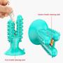 THINIDA Dog Toothbrush, Cactus-Shape Dog Chew Toy, Dental Care Dog Brushing Stick, Dog Teeth Cleaning Toy with Suction Cup for Small, Medium and Large Pets, Puppies and Dogs