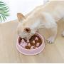 JUILE YUAN Dog Slow Feeder Bowl,Pet Dog Food Bowls for Medium Small Dogs & Puppies to Slow Down Eating, Interactive Bloat Stop Dog Bowls,Anti-Gulping Pet Slower Food Feeding Dishes