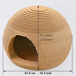 Cosmo’s Own Sphere Cat Scratcher | Cozy Corrugated Cardboard | Round Shape