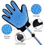 LATH.PIN Pet Bathing Tool Dog Bathing Massaging Glove, Pet Hair Remover for Dog Bath with 3 Adapters Compatible Shower Bath Tub, Outdoor Garden
