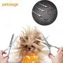 Dog Grooming Scissors Kit with Safety Round Tip, Heavy Duty Titanium Coated Pet Grooming Trimmer Kit - Thinning, Straight, Curved Shears Comb for Long Short Hair for Cat Pet ((3+1)PC) Dog Grooming Scissors Kit with Safety Round Tip, Heavy Duty Titanium Coated Pet Grooming Trimmer Kit - Thinning, Straight, Curved Shears Comb for Long Short Hair for Cat Pet ((3+1)PC)