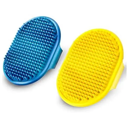 Zqyy New Grooming Pet Shampoo Brush, Dog Bath Brush, Cat Grooming Brush, Which Helps to Soothe Massage - with Adjustable Ring Handle for Long Short Haired Dogs and Cats 2pcs Zqyy New Grooming Pet Shampoo Brush, Dog Bath Brush, Cat Grooming Brush, Which Helps to Soothe Massage - with Adjustable Ring Handle for Long Short Haired Dogs and Cats 2pcs
