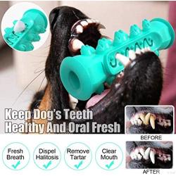 Dog Toothbrush Stick Toy Tooth Chewing Toothbrush Small and Medium Sized Dog Biting Toy Tooth Toothbrush Dental Care Chewing Bone Chewing Toy Cleaning Pet Teeth with Toothpaste (Lake Blue)