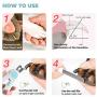 Dr. Dakota Pet Nail Clippers for Cats and Dogs with LED Light Avoid Over-Cutting Nail Trimmer Free Nail File and Razor Sharp Blade Anti Slip Ergonomic Design - Safe for Small Animals…