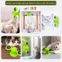 Fashion&cool Cat Toys, Windmill Cat Toy Interactive Turntable with Suction Cup and Soft Silicone Scratch Brush, Cat Catnip Toy for Indoor Cats Perfect for Cat Grooming Massage Playing