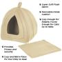 PETMAKER Cozy Kitty Tent Igloo Plush Cat Bed