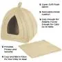 PETMAKER Cozy Kitty Tent Igloo Plush Cat Bed PETMAKER Cozy Kitty Tent Igloo Plush Cat Bed