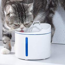 DOGNESS 1L Pet Water Fountain,Healthy and Hygienic Drinking Fountain Super Quiet Flower Automatic Electric Water Bowl for Dogs, Cats, Birds