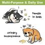 WICKEDPUP Dog Diaper Liners Booster Pads for Male and Female Dogs, 100ct | Disposable Doggie Diaper Inserts fit Most Reusable Pet Belly Bands, Cover Wraps, and Washable Period Heat Panties Pants