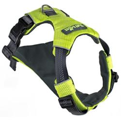 Tuff Mutt - Easy On/Easy Off Dog Harness, Medium & Large Breeds, Walk, Run & Hike with Confidence, Stay Safe with Bright Reflective Stitching, Two Secure Attachment Points