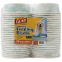 Glad for Pets Disposable Feeding Bowls | Small Dog Bowls in Teal Pattern | 1.75 Cup Feeding Size, 50 Count - Dog Bowls are Great for Dry and Wet Dog Food or Water