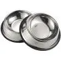 Juvale Stainless Steel Dog Bowls - Set of 2 Large Pet Food and Water Dish Bowls, Ideal for Large Dogs - Silver, 10 Inches Diameter Juvale Stainless Steel Dog Bowls - Set of 2 Large Pet Food and Water Dish Bowls, Ideal for Large Dogs - Silver, 10 Inches Diameter
