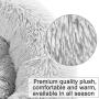 Hollypet Self-Warming Donut Pet Bed Luxury Cozy Nest Sleeping Bed Round Faux Fur Bed for Cats and Small Medium Dogs
