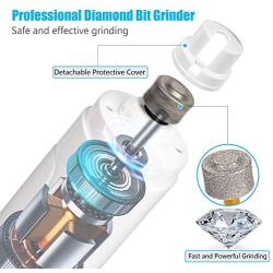 Dallfoll Dog Nail Grinder with LED Light, 3-Speed Electric Rechargeable Pet Nail Trimmer with Pet Nail Clipper and File, Painless Paws Grooming & Smoothing for Small Medium Large Dogs Pet