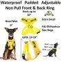 Dexil Limited Adopt ME (I Need A New Home) Yellow Color Coded Non-Pull Front and Back D Ring Padded and Waterproof Vest Dog Harness Prevents Accidents by Warning Others of Your Dog in Advance Dexil Limited Adopt ME (I Need A New Home) Yellow Color Coded Non-Pull Front and Back D Ring Padded and Waterproof Vest Dog Harness Prevents Accidents by Warning Others of Your Dog in Advance