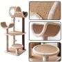 Catry, Large Activity Cat Tree Scratching Post Activity Center Wooden Carpet 40-50 Inch