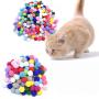 ZYYRT Felt Wool Cat Toys Ball 70Pcs Kitten Small Assorted Colorful Soft Felted Fabric Balls for Cat Lovers
