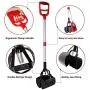 BINGPET Dog Pooper Scooper 31 inches Pet Outdoor Portable Jaws Poop Scoop with Long Handle Heavy Duty Disposer for Small to Large Dogs Waste Pick Up