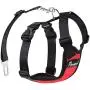 Pawaboo Dog Safety Vest Harness, Pet Car Harness Vehicle Seat Belt with Adjustable Strap and Buckle Clip/Carabiner, Easy Control for Driving Traveling Safety for Small Medium Dogs Cats