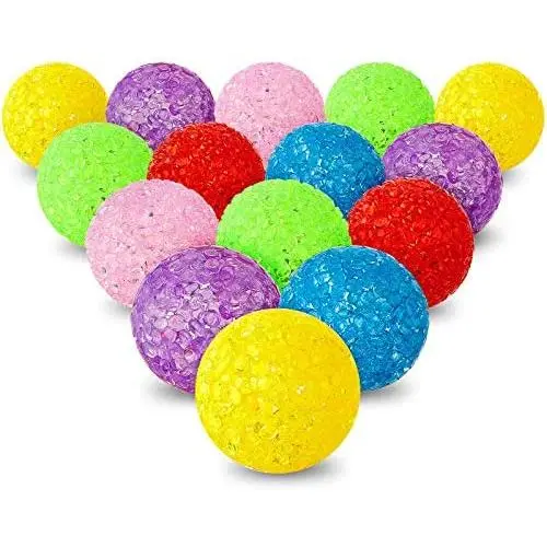 Sumind 20 Pieces Cat Toys Balls with Bells Interactive Cat Exercise Toy Cat Play Balls Pet Toys of Keeps Busy for Cat (Assorted Color) Sumind 20 Pieces Cat Toys Balls with Bells Interactive Cat Exercise Toy Cat Play Balls Pet Toys of Keeps Busy for Cat (Assorted Color)