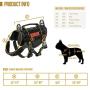No Pull Dog Harness,Puppy Harness with Handle, Tactical Vest for Small Dogs Outdoor Easy Control Training Walking