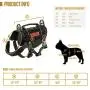 No Pull Dog Harness,Puppy Harness with Handle, Tactical Vest for Small Dogs Outdoor Easy Control Training Walking No Pull Dog Harness,Puppy Harness with Handle, Tactical Vest for Small Dogs Outdoor Easy Control Training Walking