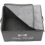 Geyecete Canvas Fabric Pet Toy Bin and Accessory Storage Bin with Lid and Zipper, Collapsible Organizer Storage Basket Geyecete Canvas Fabric Pet Toy Bin and Accessory Storage Bin with Lid and Zipper, Collapsible Organizer Storage Basket