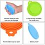 HUASENG Pet Food Can Covers,Universal Silicone Dog & Cat Food Can Lid Cover with Suitable for Three Sizes