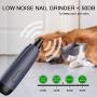 iblive Dog Nail Grinder Trimmer-Powerful and noiseless pet Nail Grinder for Large Medium and Small Dogs&Cats Rechargeable Electric pet Nail Trimmers