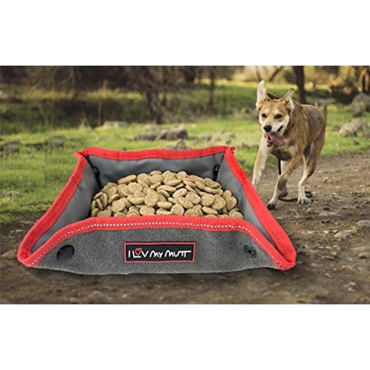 I Luv My Mutt Collapsible Travel Bowl