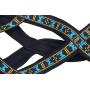 Weight Pulling Sledding Dog Harness X-Back Style Black Medium, 19.5'' Neck Circumference