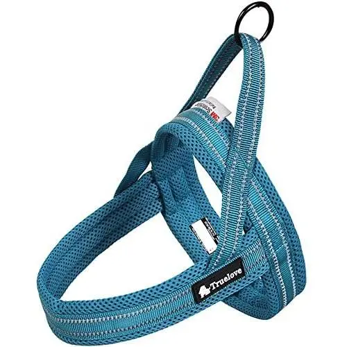 Creation Core Adjustable Dog Harness Mesh Padded Breathable Reflective Nylon Pet Vest Easy to Walk, Blue XXS Creation Core Adjustable Dog Harness Mesh Padded Breathable Reflective Nylon Pet Vest Easy to Walk, Blue XXS