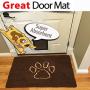 XL Extra Thick Micro Fiber Door Mat - Super Absorbent. Includes Water Proof Liner - Size 36'' X 26'' Exclusive by iPrimio - Brown Color