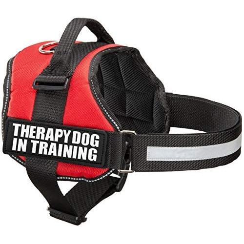 Industrial Puppy Therapy Dog in Training Vest with Hook and Loop Straps and Handle - Harness is Available in XXS to XXL