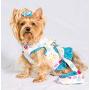 Doggy Dolly Authentic Pet Dog Clothes Fruit Body Harness with Leash Blue