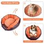 CtopoGo Pet Dog Bed Round Donut Pet Puppy Bed Lounge Sofa Removable Washable Leather Cover, Cushion for Dog/Puppy Ultra Soft