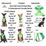 Dexil Limited Friendly (Known as Friendly to All) Green Color Coded Non-Pull Front and Back D Ring Padded and Waterproof Vest Dog Harness Prevents Accidents by Warning Others of Your Dog in Advance