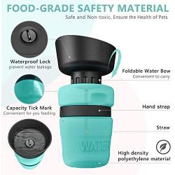 lesotc Pet Water Bottle for Dogs, Dog Water Bottle Foldable, Dog Travel Water Bottle, Dog Water Dispenser, Lightweight & Convenient for Travel BPA Free