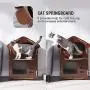 FVANF Luxury Double Layer Cat House, Kitty House, Cat Shelter with Hanging Cat Toy and Cat Scratcher, Cute Pet Cat Bed with Soft Cushions, Easy to Install with The Cork FVANF Luxury Double Layer Cat House, Kitty House, Cat Shelter with Hanging Cat Toy and Cat Scratcher, Cute Pet Cat Bed with Soft Cushions, Easy to Install with The Cork