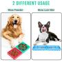 RUCKO Dog Slow Feeder Pet Lick Mat Fun Feeder Slow Eating Treater for Puppies-4 Pack