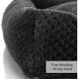 Hollypet Pet Bed, Self-Warming Bed for Cat and Small Medium-Sized Dog Puppy Rectangle Plush Sofa, Dark Gray