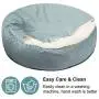Zerohub Cozy Cuddler Small Dog and Cat Bed, Luxury Orthopedic Dog and Cat Bed with Blanket and Slip-Resistant Bottom, Machine Washable
