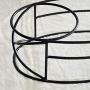 LONGSHUN Pet Feeder Wrought Iron Stand with Double Stainless Steel Bowls Double Diner Feeder with Cat/Dog Bowls