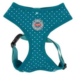 Puppia PARA-HA1529-NY-L Navy Dotty Harness II A Pet-Vest-Harnesses