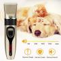 Dog Clippers,Dog Grooming Clipper Low Noise,Cordless Rechargeable Dog Hair Trimmer with LCD Display,Professional Pet Grooming Kit with 4 Comb Guides,Comb,Scissors for Small Medium Large Dog Cat Pet