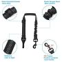SlowTon 2 Pack Dog Seat Belt, Latch Bar Attachment Dog Car Seatbelt Metal Buckle Vehicle Seatbelt for Small Medium Large Dogs Elastic Belt Tether for Dog Harness Adjustable Pet Safety Leads