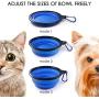 SENHAI Collapsible Travel Bowls for Dogs Cats Pets, 5 Pack Raised Bowls for Feeding Watering on Journeys Hiking Camping, Lightweight & Portable