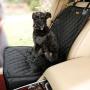 Pettom Pet Bucket Seat Cover Booster Seat 2 in 1 Deluxe Dog& Cat Front Seat Cover for Cars Non- Slip Backing Waterproof (Black)